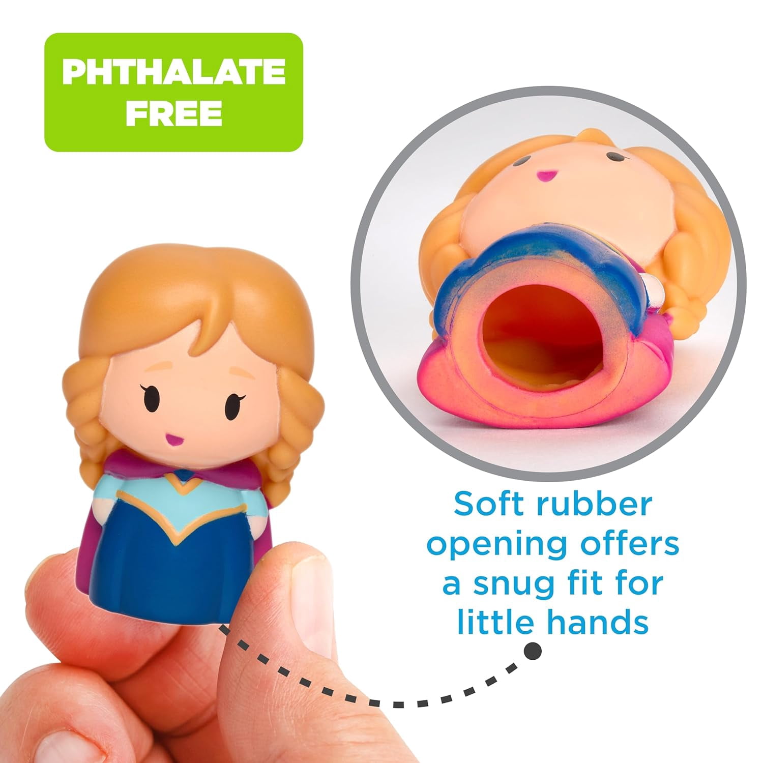 Frozen Finger Puppets, 10-Piece Squeezy Water Play Set for Toddlers