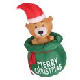 thumbnail image 1 of Oso De Navidad Explota Decoraciones Al Aire Libre, Oso Inflable De Navidad Soplador De Bajo Ruido Luz LED Poliéster Estable 1,5 M Para Jardín, 1 of 7