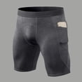 thumbnail image 2 of Guitiannn Men Compression Shorts Running Spandex Underwear with Pockets Workout Gym Athletic Sports Tight Shorts Men Casual Wear Mens Running Shorts Pockets Territory Ahead Mens Vest M Apparel Mens, 2 of 4
