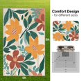 thumbnail image 2 of DEORAB Outdoor Rug 5'x8' Washable Chenille Patio Rug Non Shedding Easy Cleaning Flowers Outside Carpet for Balcony Backyard Deck RV, 2 of 10
