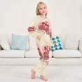 thumbnail image 6 of BZSMCE Unisex Fluffy Pajama Set Rose Script Printed, 6 of 8