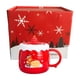 thumbnail image 2 of Taza de café de Navidad Bebidas Taza de té y tapa Taza de cerámica de Navidad decorativa de 430 ml para oficina Cocina Fiesta de Acción de , BLESIY Taza de café, 2 of 8