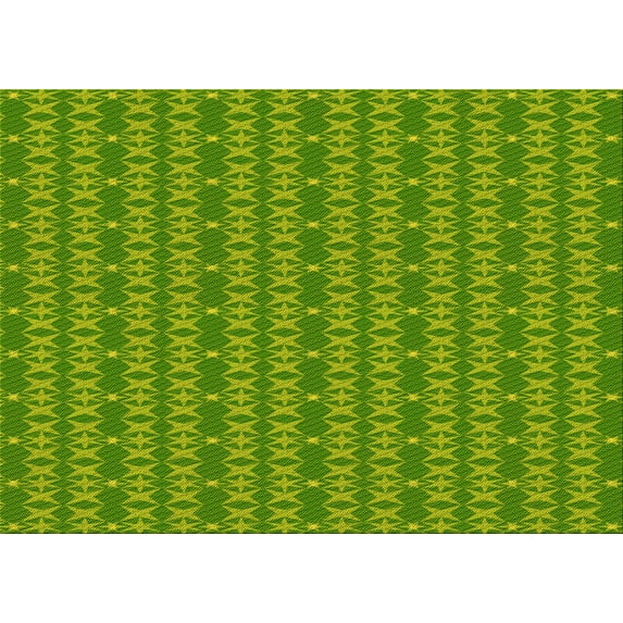 Ahgly Company Indoor Rectangle Patterned Pistachio Green Area Rugs, 5' x 7'
