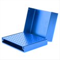 thumbnail image 4 of Caja Organizadora con Soporte para Fresas de 76 Agujeros, Caja Esterilizadora de Aleación de Aluminio, Caja de Autoclave Azul, 4 of 5