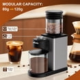 thumbnail image 4 of Conical Burr Coffee Grinder, Coffee Bean Grinder with Adjustable Grind Settings f Espresso, Drip & French Press, Low Noise & Anti-static with Powder Blower, Stainless Steel Burr, 4 of 4