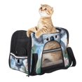 thumbnail image 6 of Koala Sherpa Fabric 900D Oxford Cloth Pet Carrier Bag with Nylon Webbing - 17x10x11.8 in - Black, 6 of 7