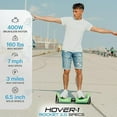 thumbnail image 2 of Hover-1 Rocket 2.0 Hoverboard for Teens, LED Lights, Max Speed 7 mph, Green, 2 of 10