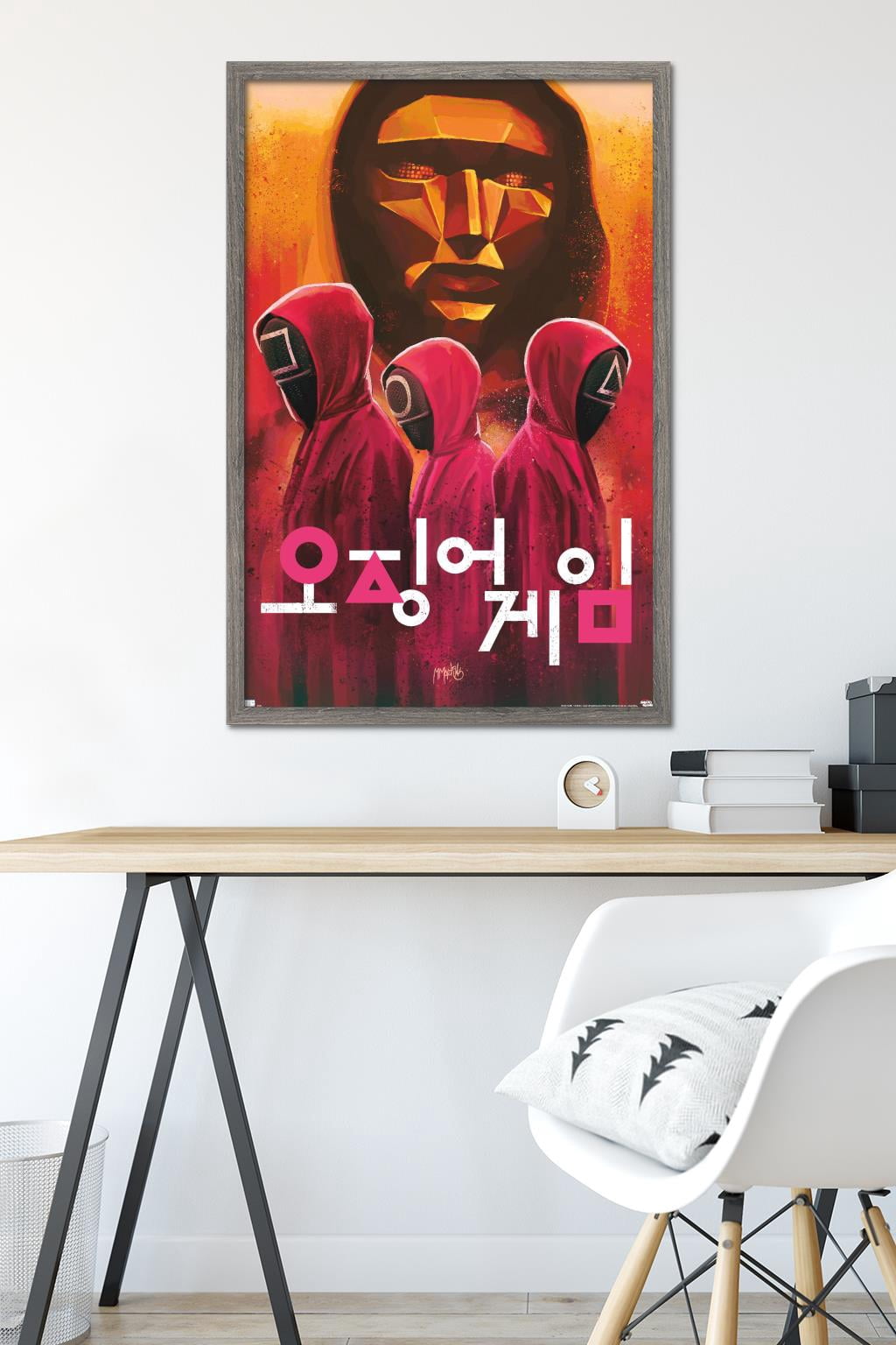 Netflix Squid Game - Evil Group Wall Poster, 22.375" x 34" Framed