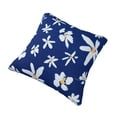 thumbnail image 3 of YFYANG Square Decorative Throw Pillow Case (Without Pillow Insert), Blue Flower Doodle Bedroom Sofa Car Cushion Cover, 20"x20", 3 of 9