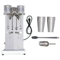thumbnail image 4 of TOOL1SHOoo Milk Shaker 110V Machine Commercial Stainless Steel Milk Shaking Machine Double Head Drink Mixer Smoothie Milk, Silver, 4 of 15