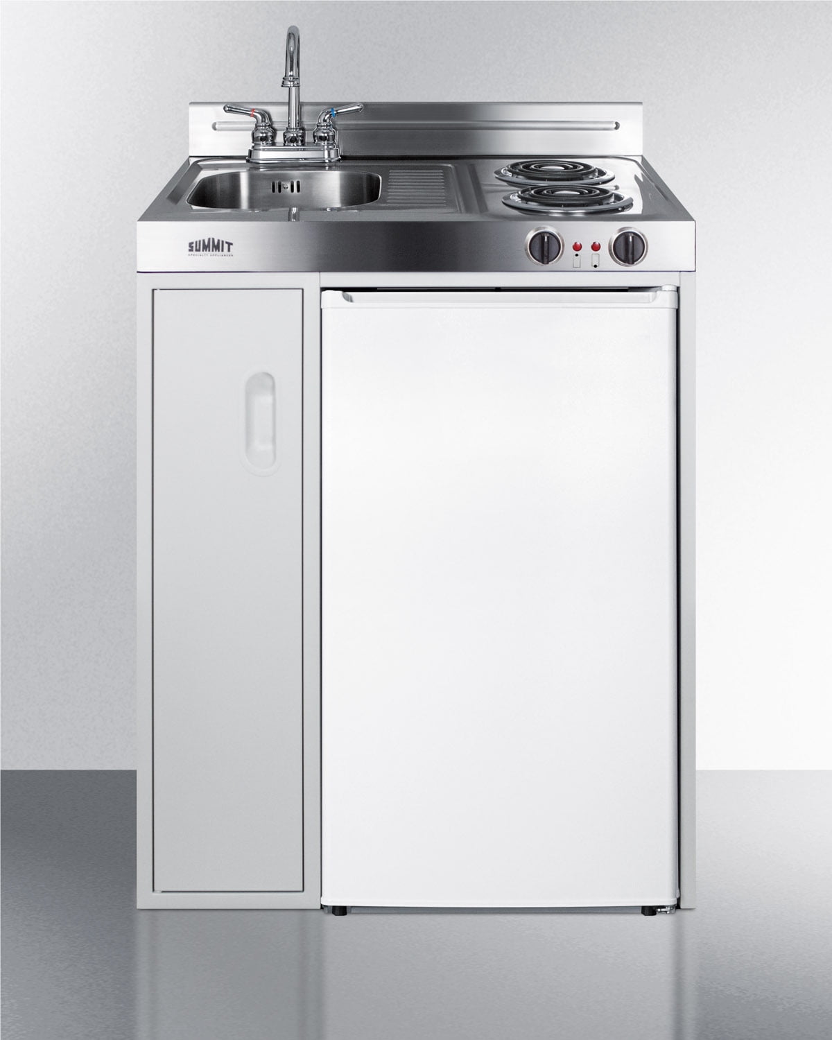 30 In Wide All In One Kitchenette With 2 Burner Storage Cabinet Walmart Com Walmart Com