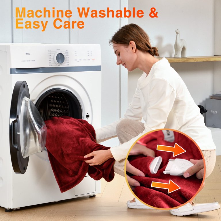 5 Year Warranty] Electric Throw Heated Throw Blanket(50x 60), Soft  Flannel Fast Heating Blanket, 4 Heating Levels u0026 4H Auto Off, Machine  Washable, Over-Heat Protection - Walmart.com