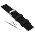 thumbnail image 3 of Silicone Rubber Watch Band - Waterproof, Silicone & Rubber, Includes Spring Bar & Tool Set - Perfect for Active Wear (18mm, Black), 3 of 8