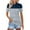 Navy, variant on Women's Golf Polo T Shirts Color Block Striped Lightweight Moisture Wicking Short Sleeve Shirt Quick Dry 3-Button White M