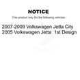 thumbnail image 2 of Kugel Front Rear Wheel Bearing & Hub Assembly Kit for Car Volkswagen Jetta City - Left Right Side (Driver Passenger) K70-101236, 2 of 11