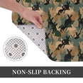 thumbnail image 6 of Rateoe Camouflage Rabbit Pattern Flannel Door Mat Indoor Outdoor Entrance, Waterproof All-Weather Doormat,Fade Resistant, Low Profile Entryway Mat 16x24in, 6 of 7