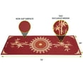thumbnail image 4 of ProSource Yoga Mats 3/16 (5mm) Thick for Comfort & Stability with Exclusive Printed Designs Tao Yoga Mat, Red, 4 of 4
