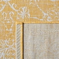 thumbnail image 5 of SAFAVIEH Courtyard Darin Botanical Indoor/Outdoor Area Rug, Gold/Ivory, 6'7" x 6'7" Round, 5 of 10