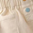 thumbnail image 7 of Asxite Toddler Boys Fashion Casual Loose Cargo Pants Winter Pants Solid Button Closure 1-8 Y, 7 of 7