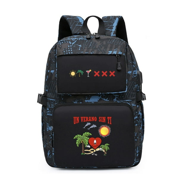 Mochila Uns Veranos Sins Tis con dibujos animados para niños, escuela, 31 x 18 x 44 cm