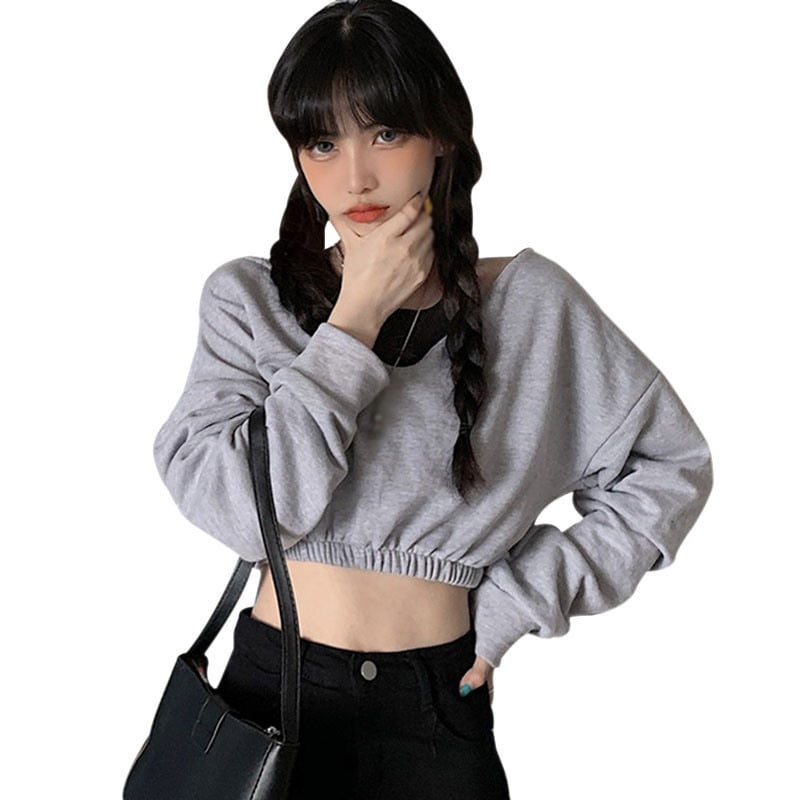 Sweatwater Women Cold Shoulder Casual Knit Tops Blouse T-Shirt