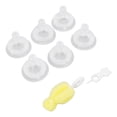 thumbnail image 1 of Tetina de silicona de repuesto, 6 uds. Chupete para bebé, chupete de silicona para bebé, chupete para morder para bebé, máxima comodidad, 1 of 9