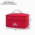 thumbnail image 1 of Botiquín de primeros auxilios para viajes al aire libre de doble capa, bolsa de clasificación de medicina de tela Oxford de Color sólido, bolsa de prevención impermeable para el hogar, 1 of 4