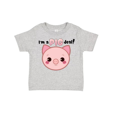 

Inktastic I m a Pig Deal Cute Pink Baby Pig Gift Toddler Boy or Toddler Girl T-Shirt
