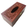 thumbnail image 4 of SPRING PARK Tissue Box Cover, Vintage Wood Toilet Tissue Box Holder, Large Handmade Decorative Tissue Dispenser, 4 of 6