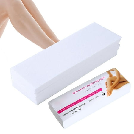 100 Pcs Hair Removal Paper Non-woven Fabric Epilator Painless Safe Epilator for Face Underarms Arm (Best Way To Remove Underarm Hair Permanently)