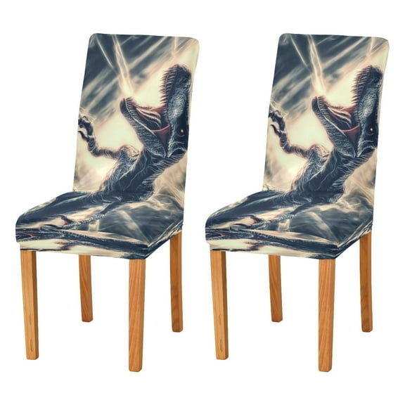 BZSMCE Chairs Slipcovers Dining Chair Covers Dinosaur Printing Creative Pattern