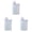 Z-White 3PCS, variant on kjfeif Rice Storage Container,Dry Food Airtight Container, Pet Dog Cat Food Canister, BPA Free Clear Plastic Kitchen and Pantry organization Bin for Oatmeal,Grain,Cereal,Flour(11.42*6.3Inch)