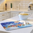 thumbnail image 6 of Trains with Moon Snow Mountains Dish Drying Mat Dish Drainer Rack Mats Water Absorbent Non-Slip Easy Clean Heat Resistant for Kitchen Counter, 6 of 8