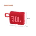 thumbnail image 2 of Bocina Portátil JBL JBLGO3REDAM Rojo, 2 of 4