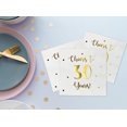 thumbnail image 4 of Cheers to 30 Years Cocktail Napkins | Happy 30th Birthday Decorations for Men and Women and Wedding Anniversary Party Decorations | 50-Pack 3-Ply Napkins | 5 x 5 inch folded (White), 4 of 9