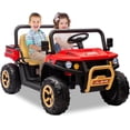 thumbnail image 6 of 24V 2 Seater Ride On Dump Truck with Electric Dump Bed, 4WD Battery Powered UTV, Ride On Car Toy for Kids with Remote Control, Shovel, Music, Bluetooths, Headlights for Boys Girls, 6 of 6