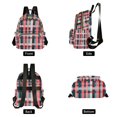 thumbnail image 4 of FORMRS Mini Backpack Purse for Women Travel Daypack Casual Shoulder Bag, Red Teal Stripes, 4 of 7