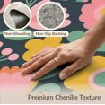 thumbnail image 6 of ODIKA 4'x6' Black Pink Vintage Floral Symphony Design Washable Area Rug Elegant Maximalist Patterns with Retro Touch Pet Friendly, Non-Shedding for Bedroom, Reading Nook, 6 of 7