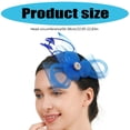 thumbnail image 5 of Elegant Feathered Fascinator Hat Flower Veil Hat for Bridal Shower Photography, 5 of 9