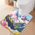 thumbnail image 2 of Yayeee Bath Rugs for Bathroom Floor Set of 2 Non Slip Fluffy Soft Absorbent Mat, Abstract Mountain, 2 of 7