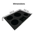 thumbnail image 6 of Equator 30" Built-In 4 Burner Induction Cooktop POWER BOOST Keep Warm 240V/7400W, 6 of 18