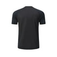 thumbnail image 4 of IYTR Mens Workout Shirts Short Sleeve T Shirts Comfy Outdoor Gym Shirts Casual Pullover Crewneck Tee Shirts Summer Fashion Solid Color Black S, 4 of 6