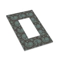 thumbnail image 7 of DouZhe 1-Gang Decorator/Rocker Wallplate, Arabesque Ethnic Style Paisley Floral Decorative Wall Plates, 7 of 7