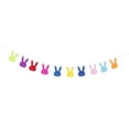 thumbnail image 1 of jifeng 10 Pieces Lovely Rabbit Bear Flags Hanging Bunting Garland Banners for Festival Celebrating Decor - Color Rabbit, as described, 1 of 9
