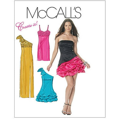 McCall's Pattern Misses' Lined Dresses, EE (14, 16, 18, 20)