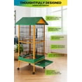 thumbnail image 5 of Gaderth 66-Inch Large Bird Cage,Outdoor Indoor Birdcage With Play Stand, Perches,Olling Large Parrot Bird Cage w/Removeble Tray Easy To Clean, Lockable Caster For Indoor& Outdoor Use, 5 of 6