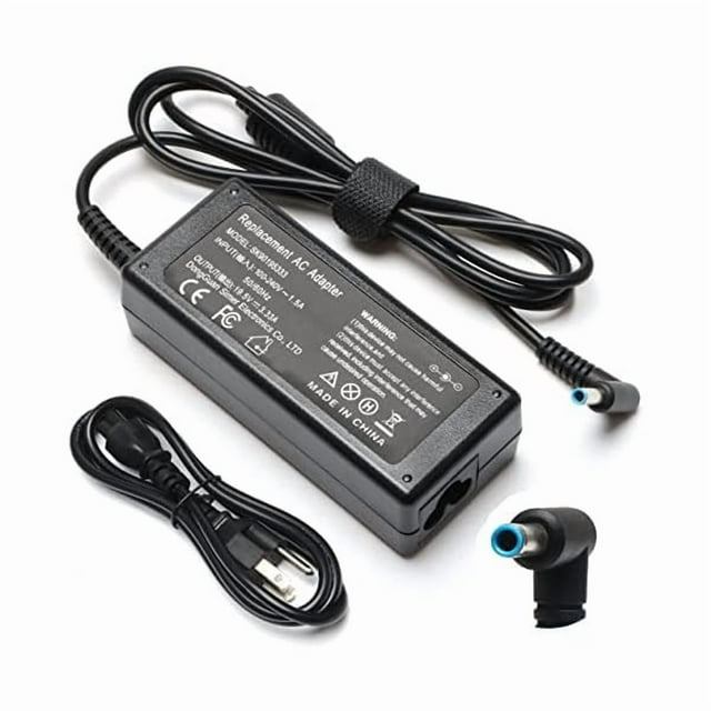 wonima11 65W 45W Round Blue Tip Charger Compatible for Old HP Chromebook Laptop 11 14 G3 G4 X360, Pavilion x360 14 15 17, Envy 13 15 X360 ProBook Stream Spectre Power Supply Cord