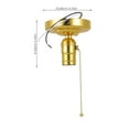 thumbnail image 2 of BRIGHTFUFU 1set Vintage Soporte de luz con cadena de tirón DIY E27 Toma de luz Accesorio de luz, 2 of 7