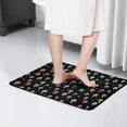 thumbnail image 4 of Black Colorful Skull Mushroom Flannel Non Slip Door Rugs,Washable Door Mats Indoor,Decorative Door Mats,Dirt-Resistant and Absorbent Doormat for Entrance,Bedroom,Kitchen,Bathroom,23.5"x16", 4 of 5