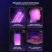 Electric Bug Zapper, Rechargeable Portable Zapper with USB Charging,Indoor Outdoor Fly Zapper & Insect Trap, High Efficiency Fruit Fly Killer with Safety Shield for Patio and Home(1pc))